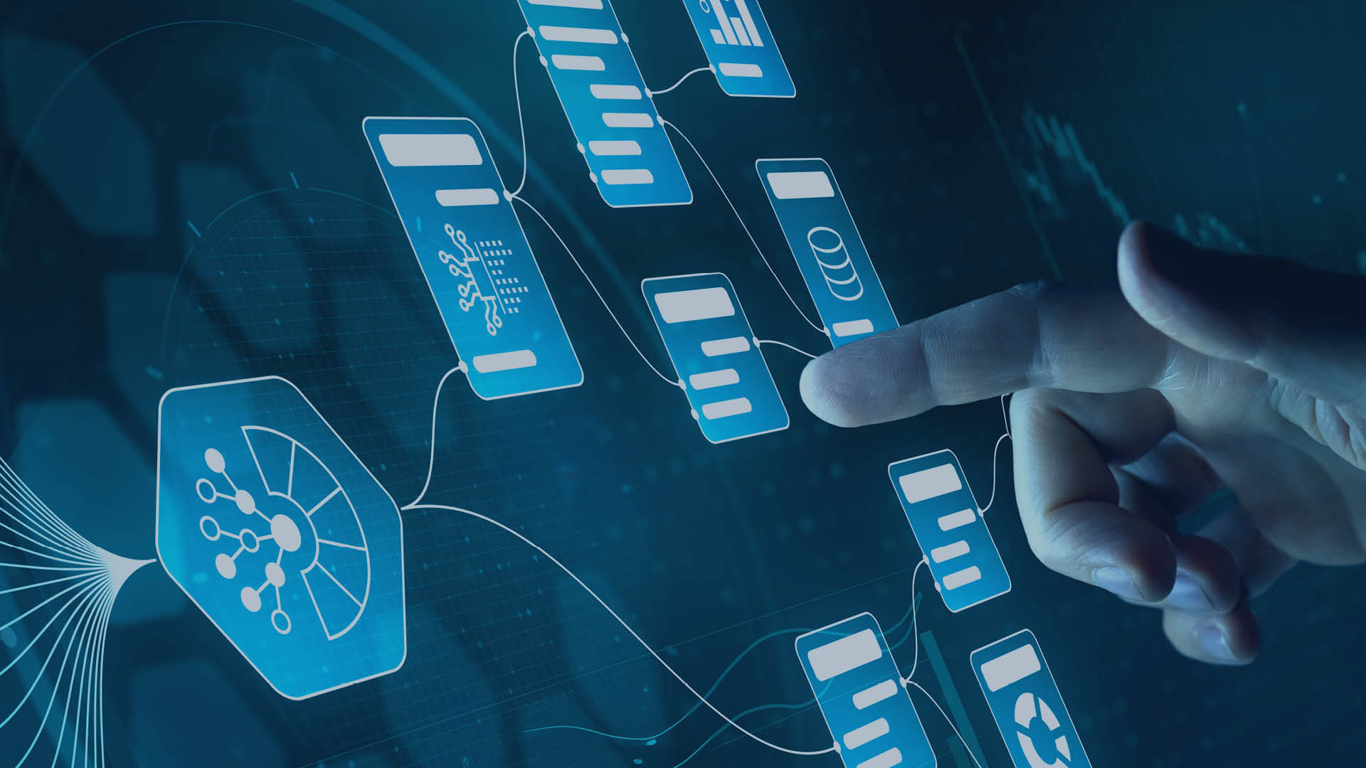 Interaktive Auswahl personalisierter Report-Module in einem digitalen Dashboard